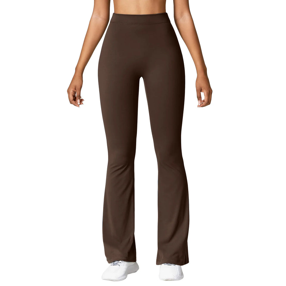 Utsvängda leggings med hög midja