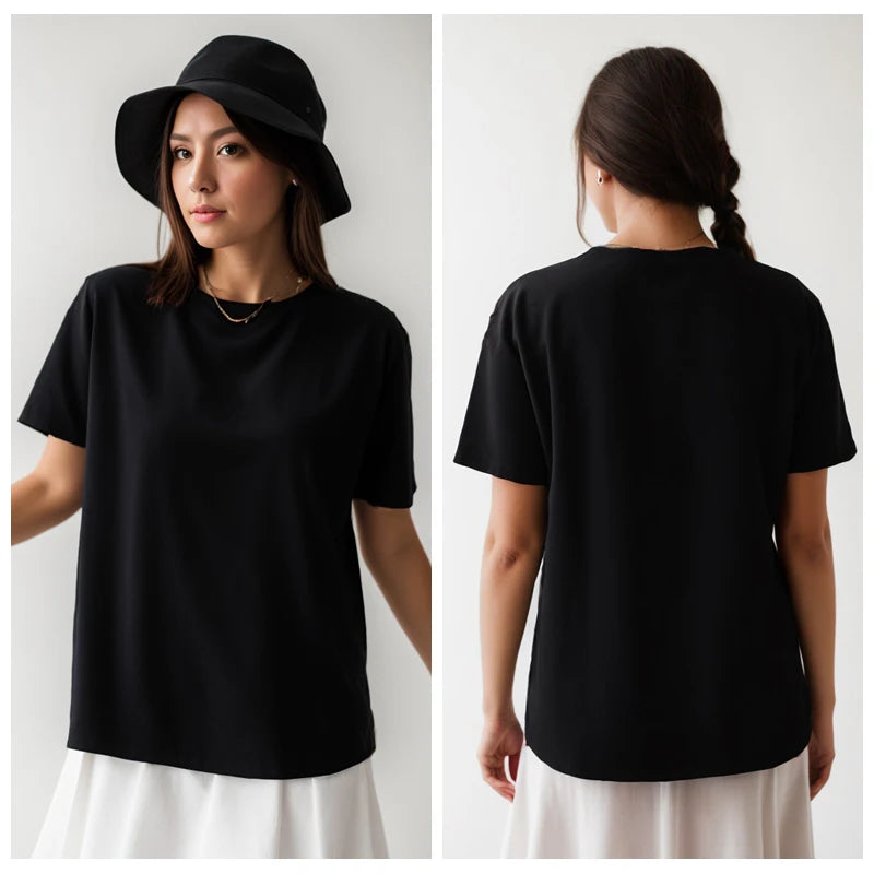T-shirt i tjock bomull, 220 g