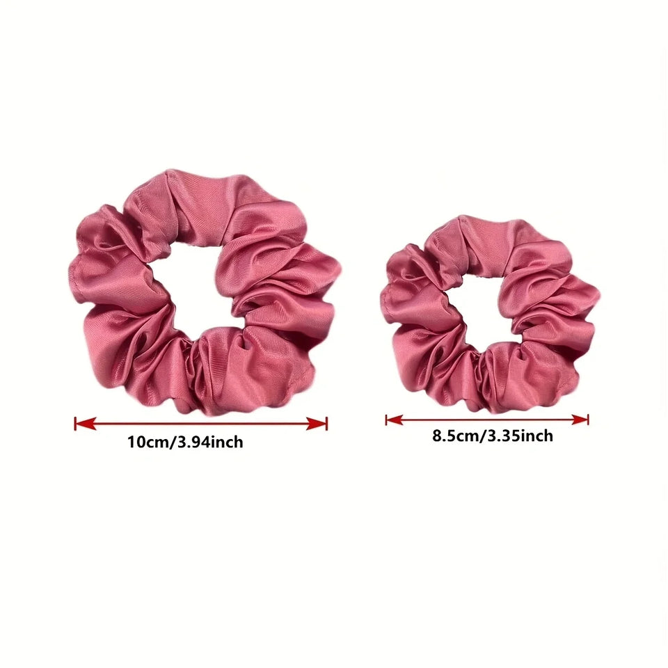 Scrunchies i satin, 16-pack