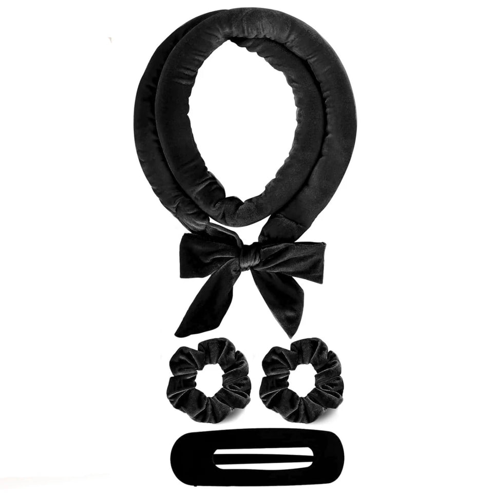 Set för lockar utan värme med scrunchies