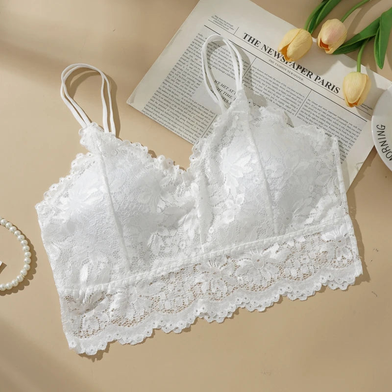 Bralette i spets med avtagbara inlägg