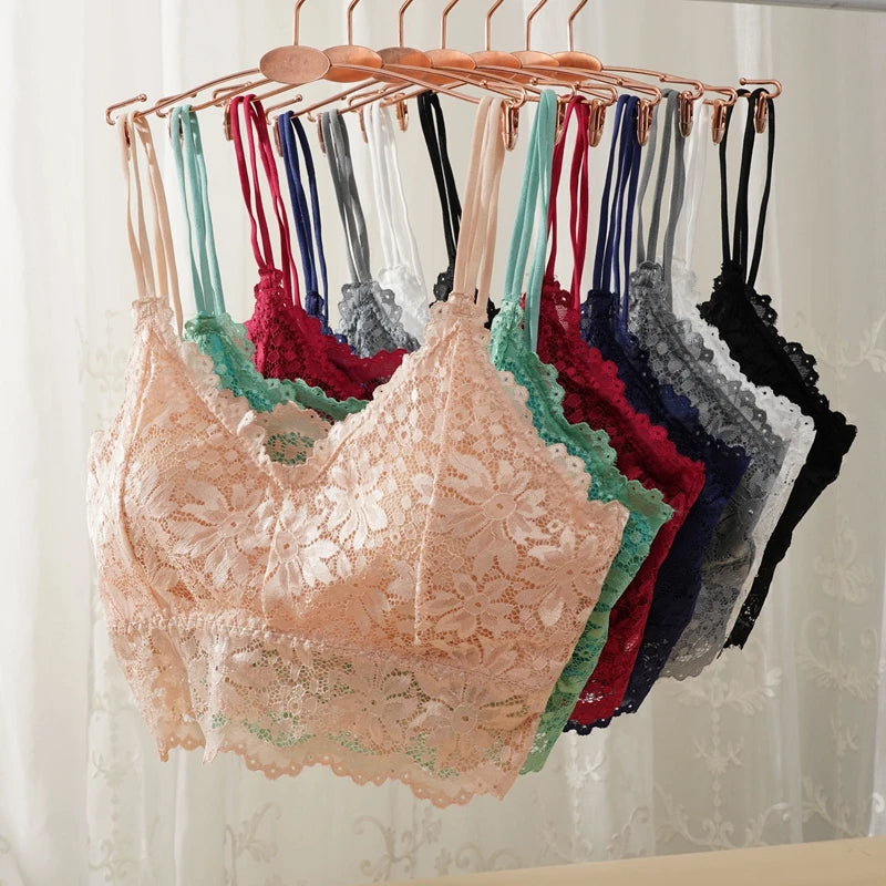 Bralette i spets med avtagbara inlägg
