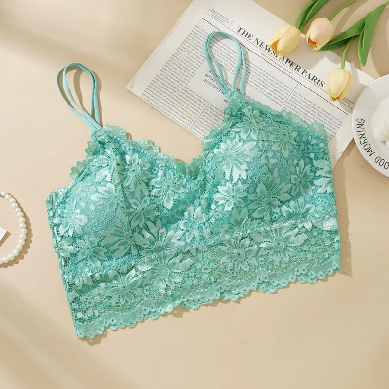 Bralette i spets med avtagbara inlägg