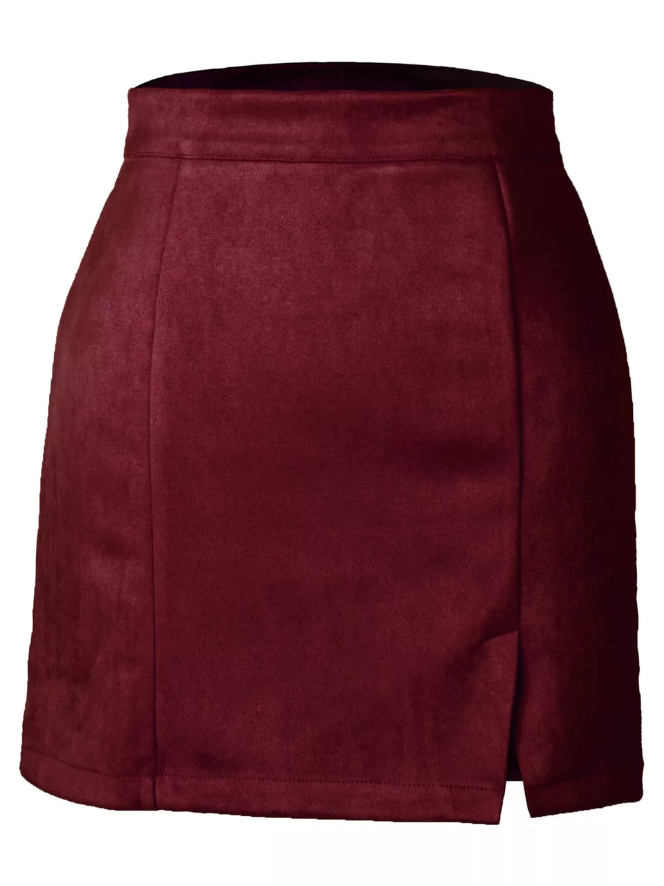 High-Waisted Slit Skirt