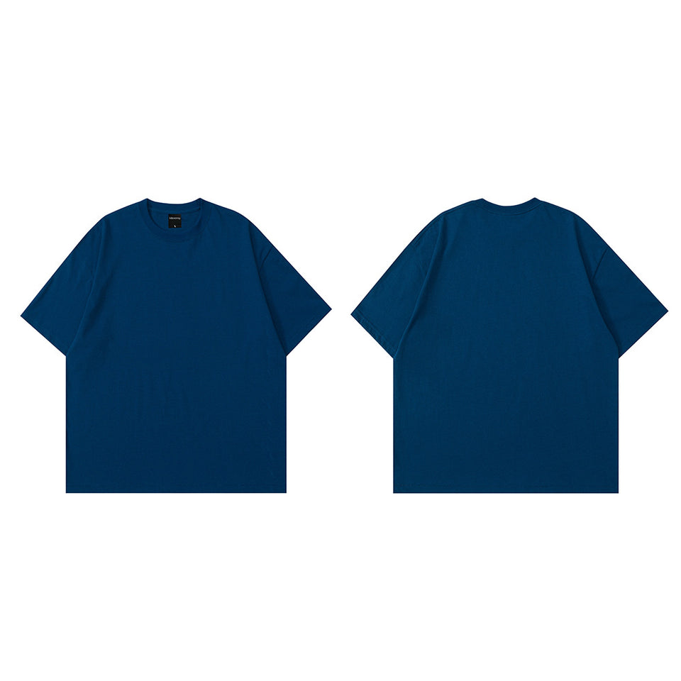 Oversize t-shirt i bomull – enfärgad basic