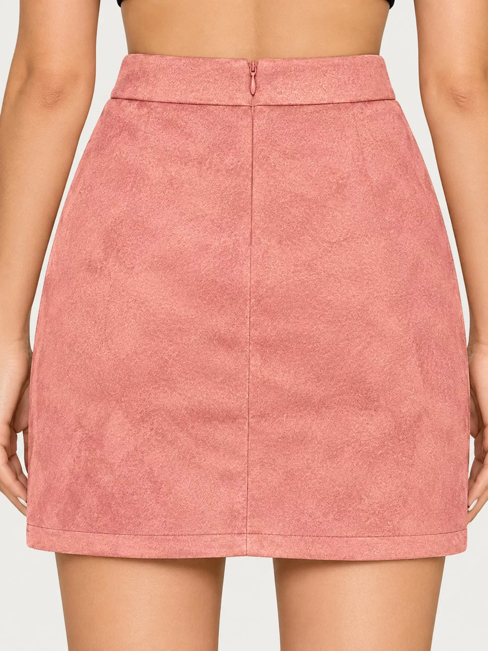 High-Waisted Slit Skirt