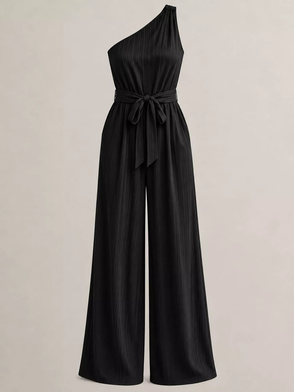 One-Shoulder Wide-Leg Jumpsuit