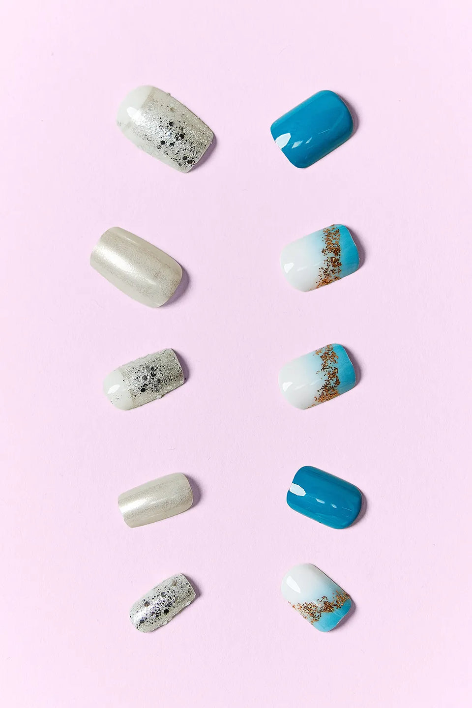 SO PINK BEAUTY Press-On Nails 2-Pack – Elegance, Nova, Ocean Pearl, Pretty in Pink, French Fantasy