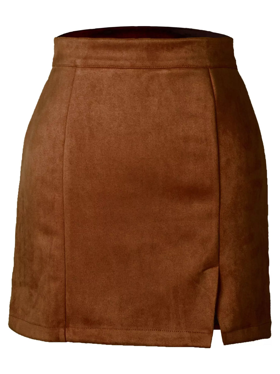High-Waisted Slit Skirt