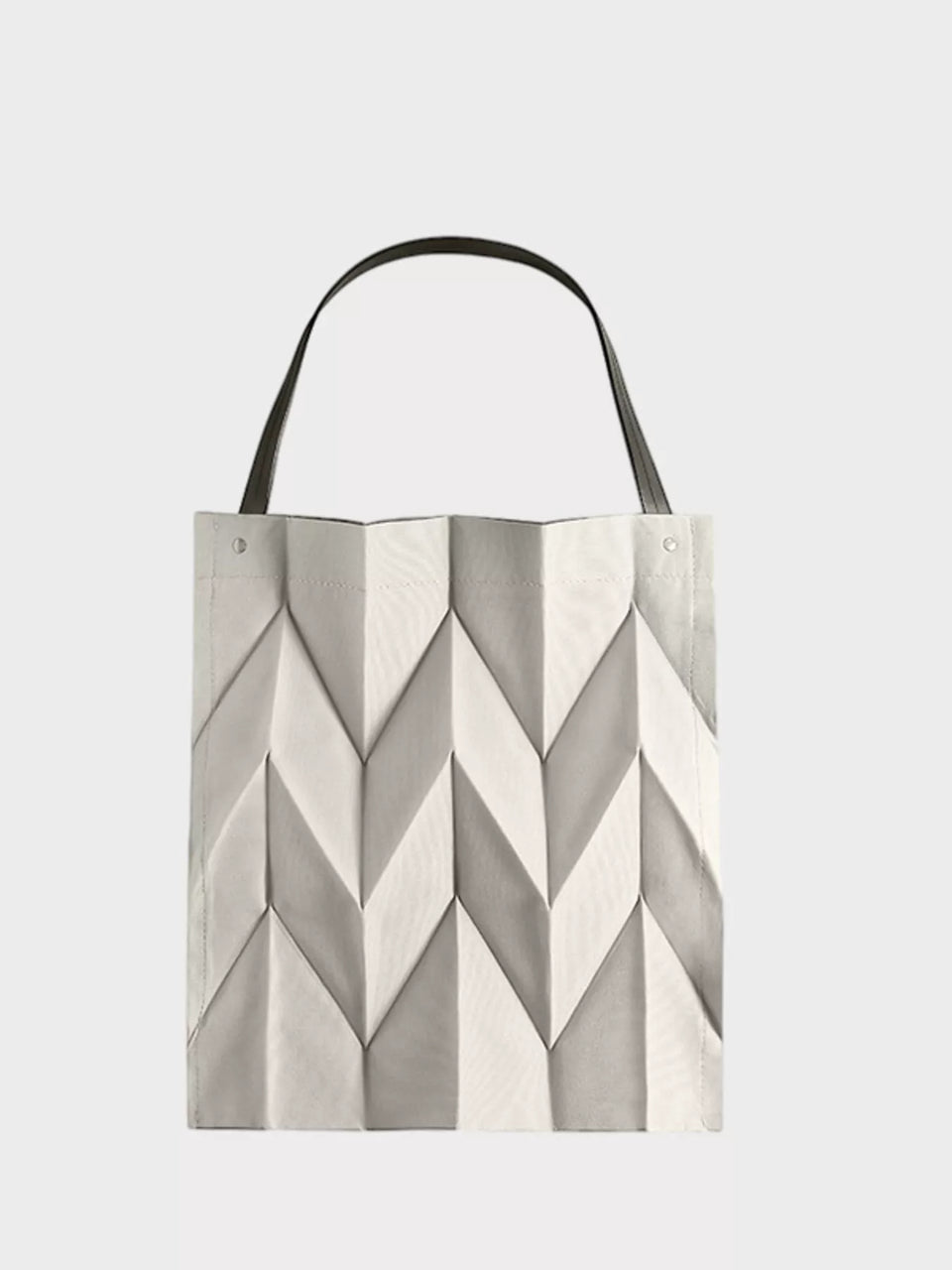 Minimalist Geometric Pleated Tote Handbag