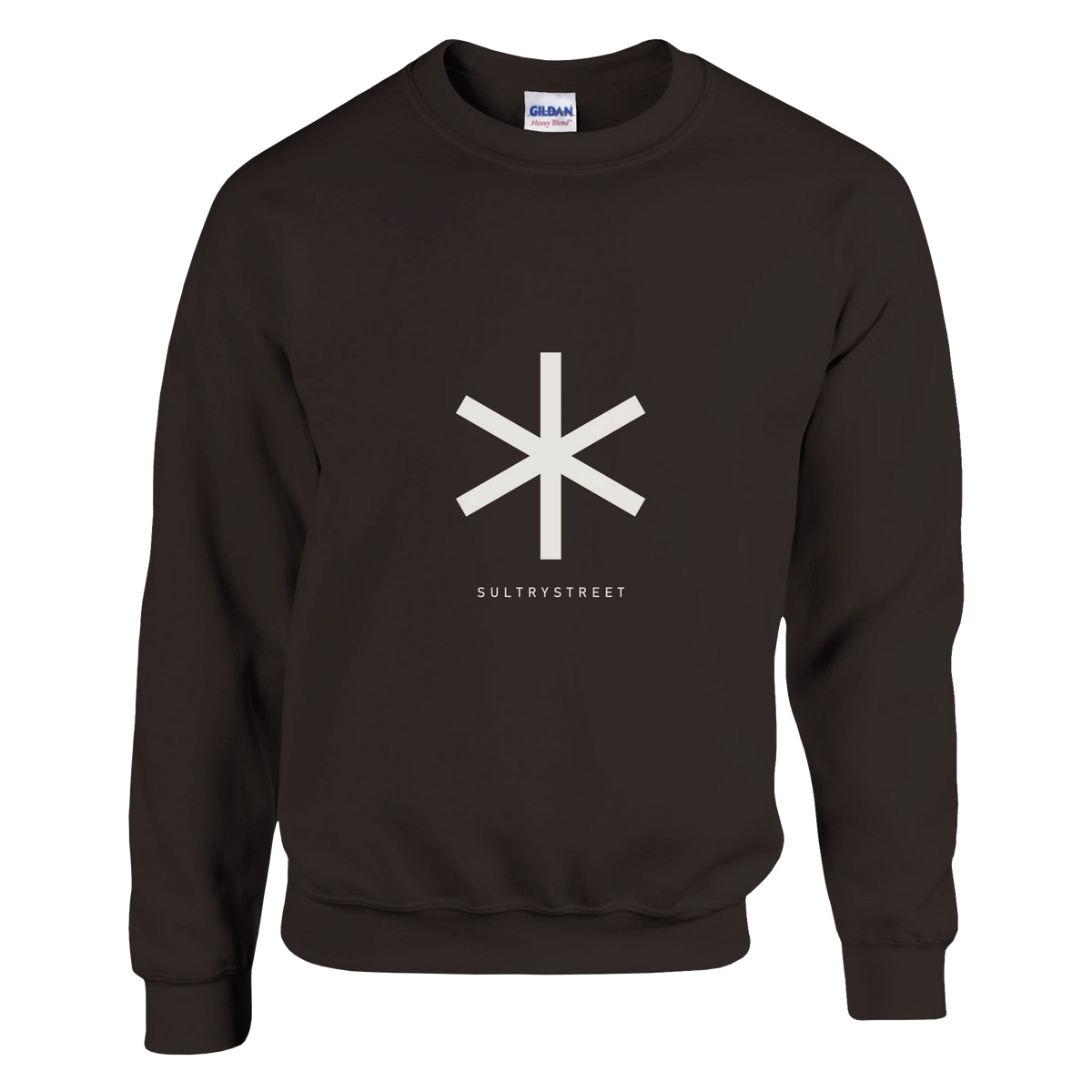 SultryStreet Asterisk Crewneck – choklad