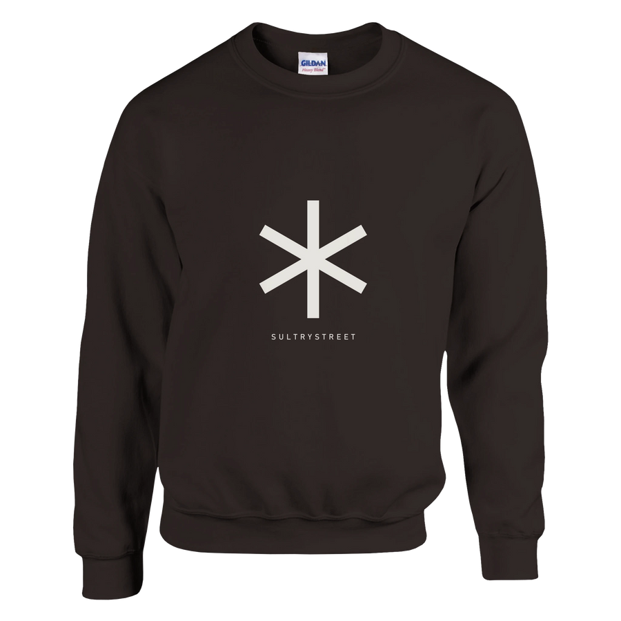 SultryStreet Asterisk Crewneck – choklad