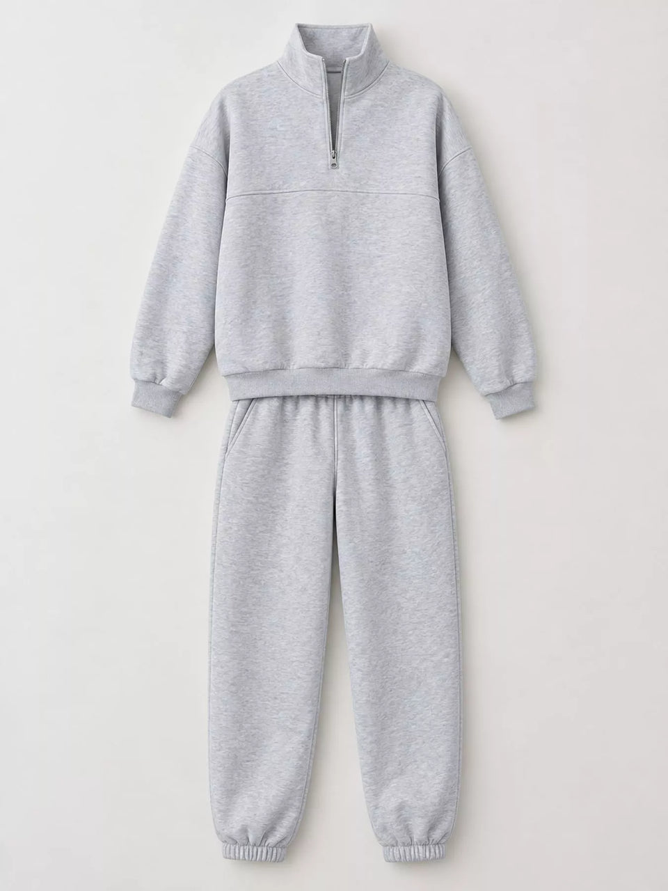 Half-Zip Sweatshirt and Joggers Set