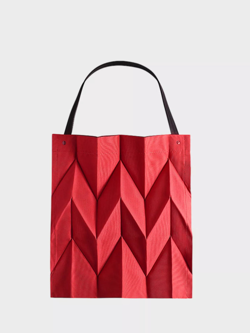 Minimalist Geometric Pleated Tote Handbag