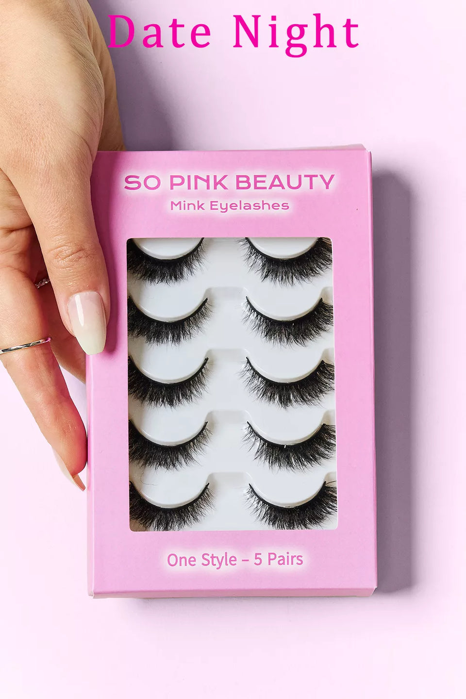 SO PINK BEAUTY Mink Eyelashes – 5 Pairs