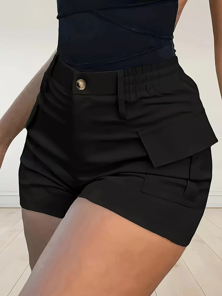 High-Waisted Cargo Shorts
