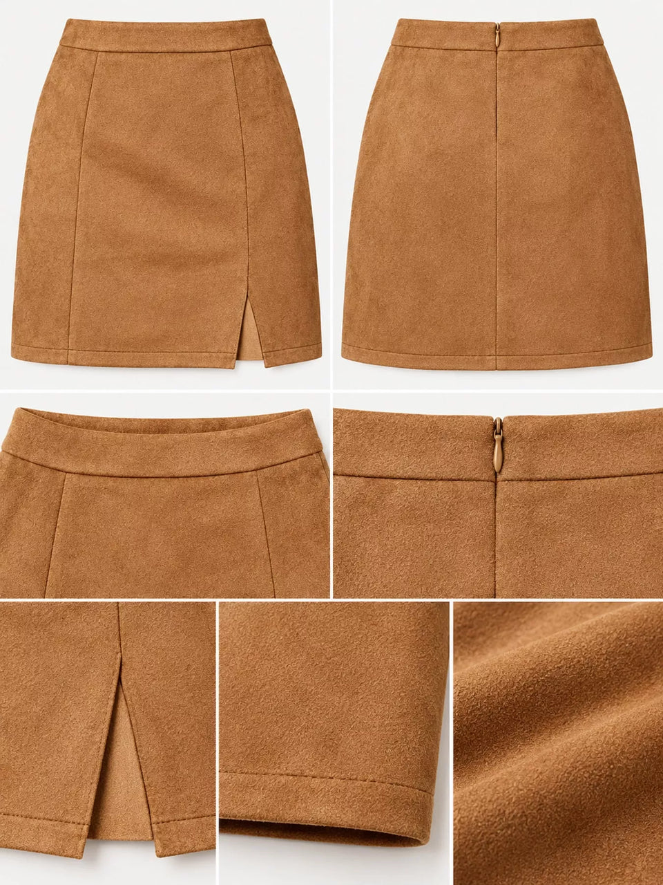 High-Waisted Slit Skirt