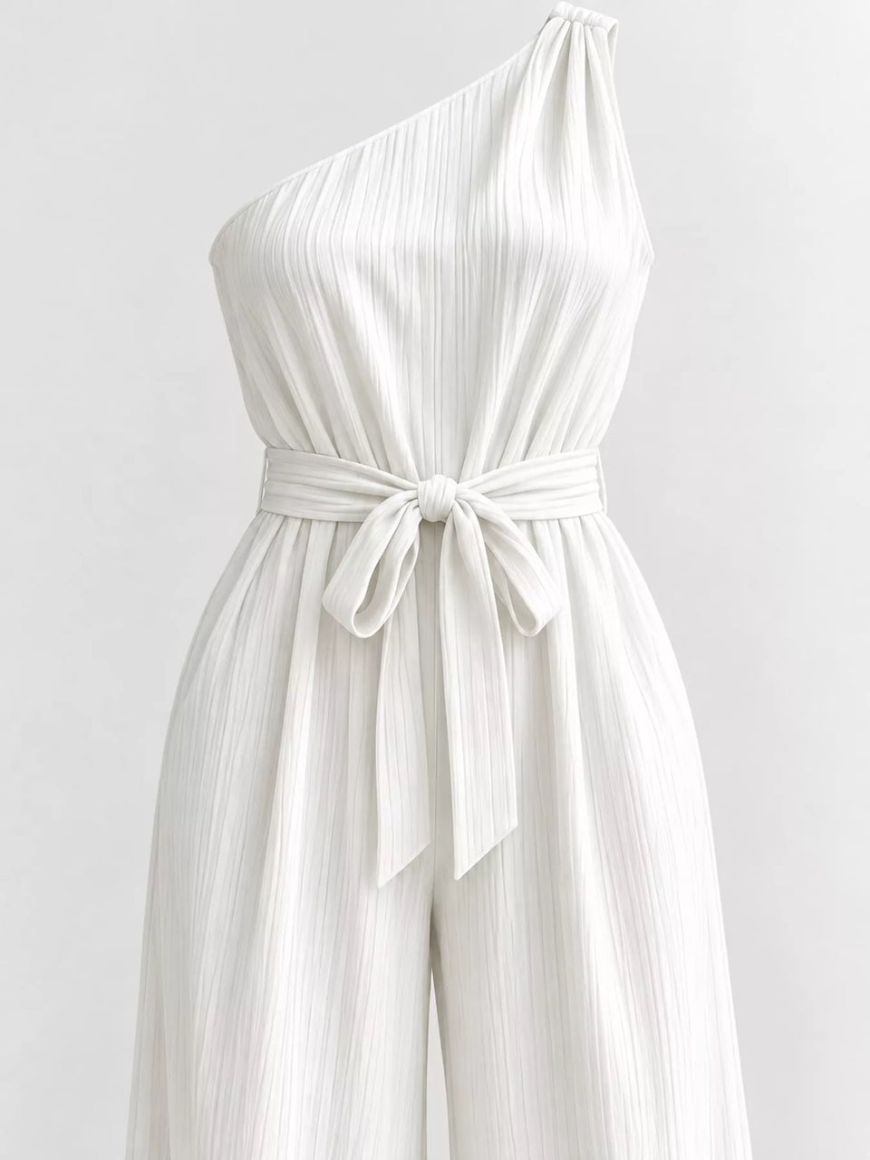 One-Shoulder Wide-Leg Jumpsuit