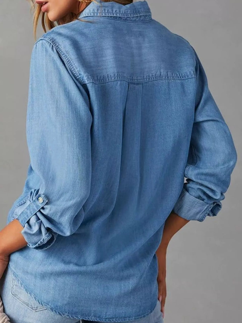 Classic Button-Down Denim Shirt