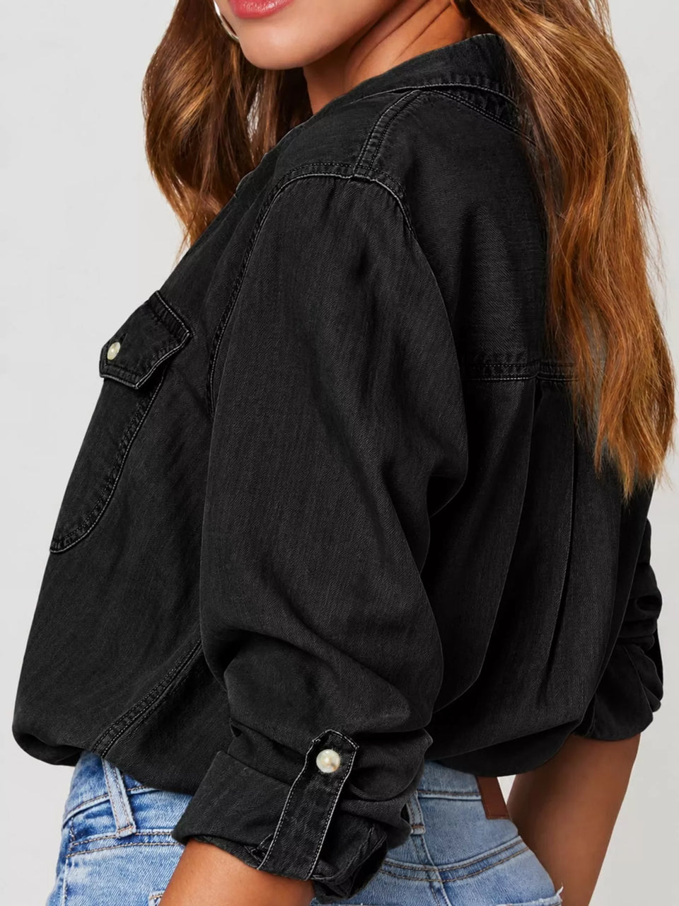 Classic Button-Down Denim Shirt