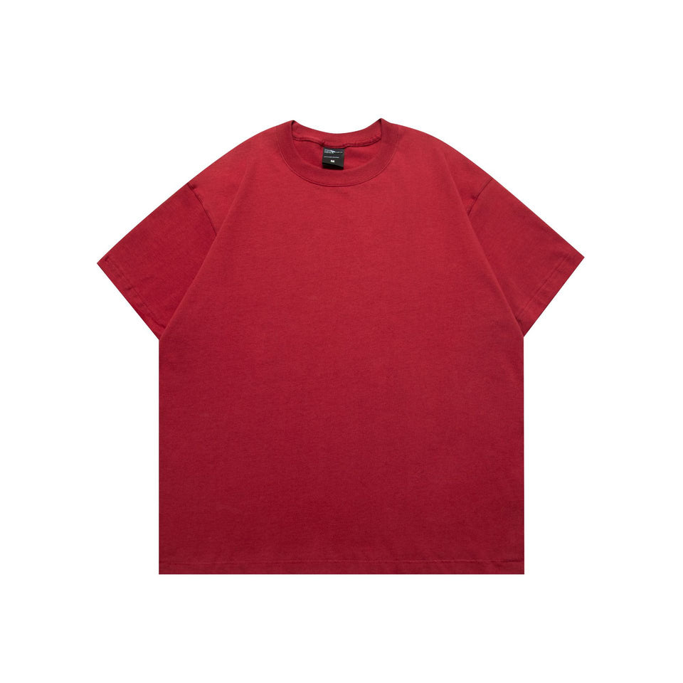 Oversize t-shirt i bomull – enfärgad basic