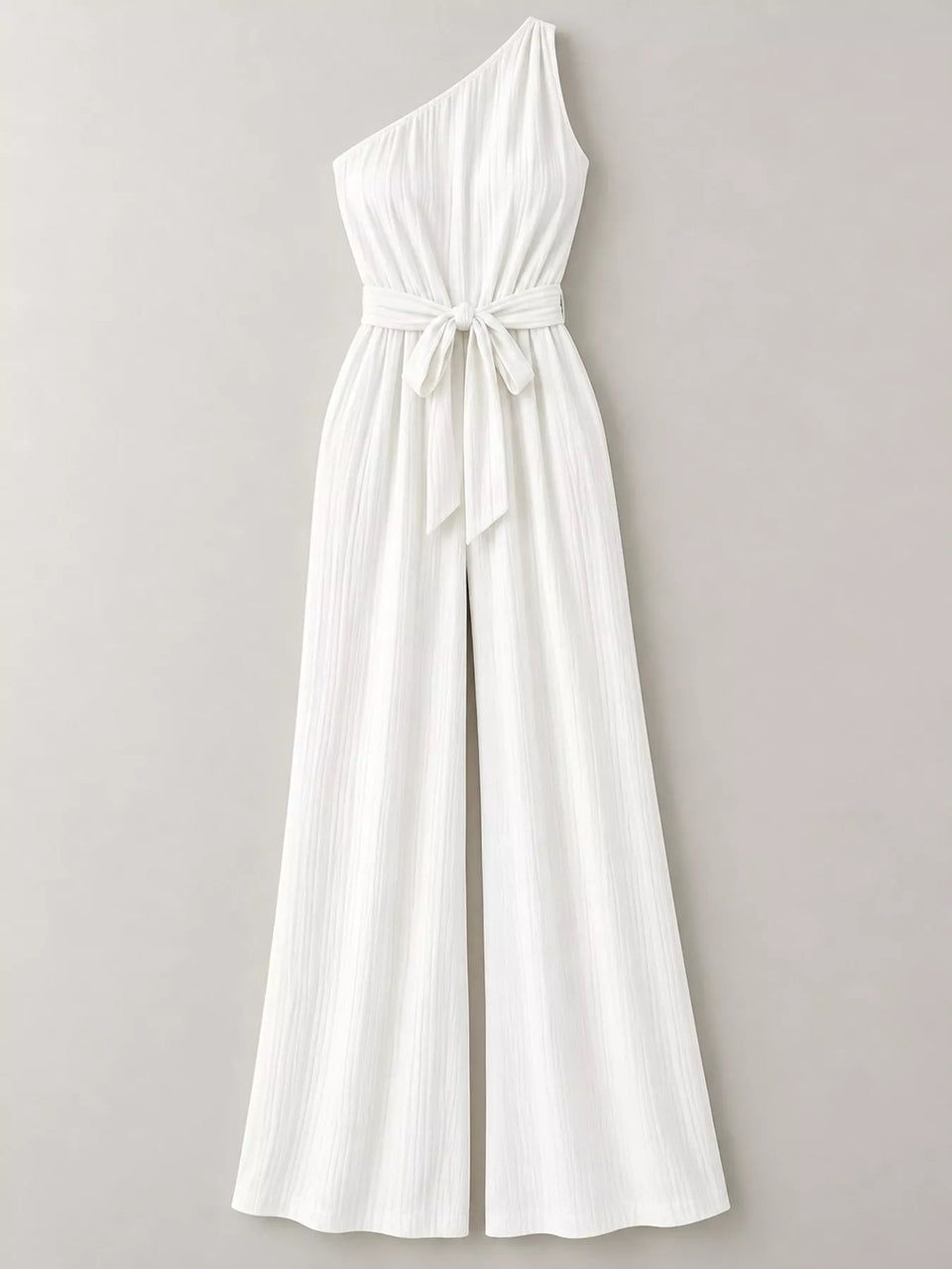 One-Shoulder Wide-Leg Jumpsuit