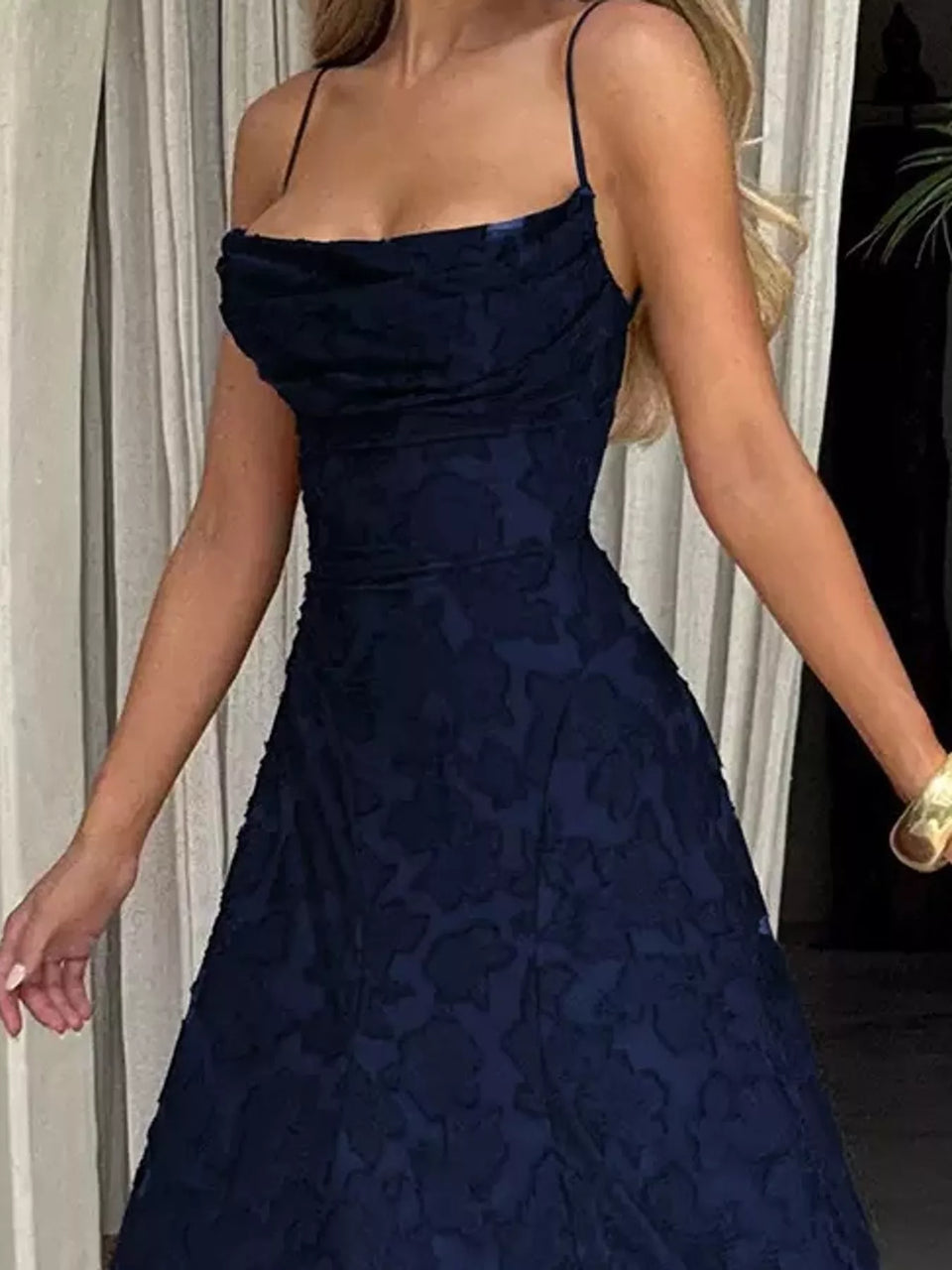 Backless Lace Maxi Dress