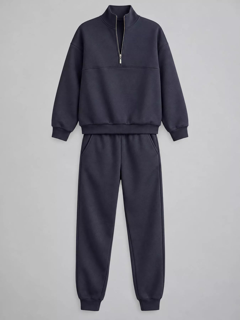 Half-Zip Sweatshirt and Joggers Set