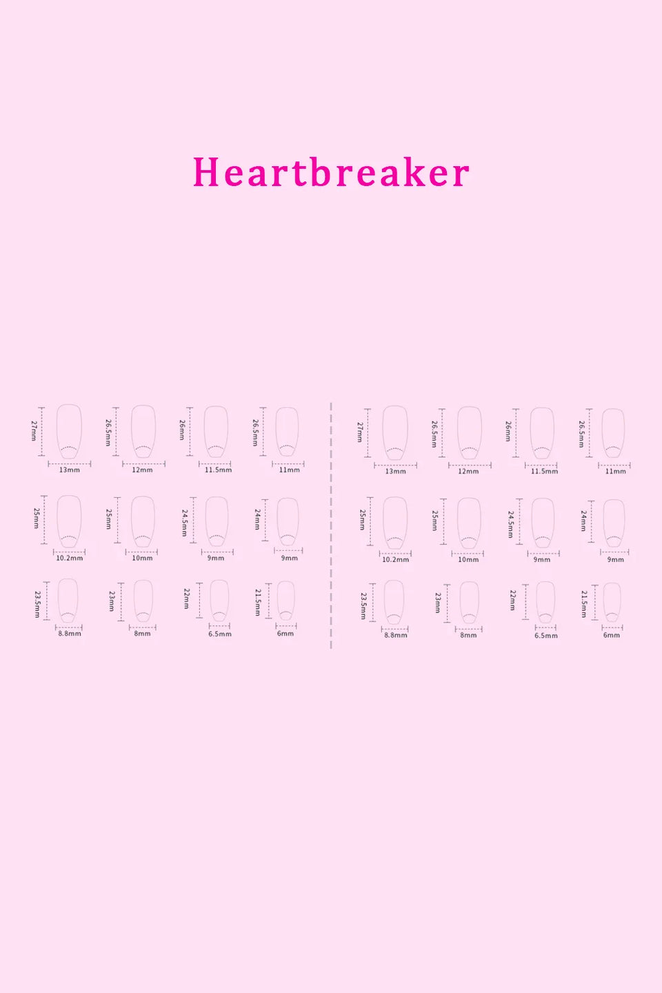 SO PINK BEAUTY Press-On Nails 2-Pack – Marbled Magic, Lover Girl, Dreamy, Heartbreaker